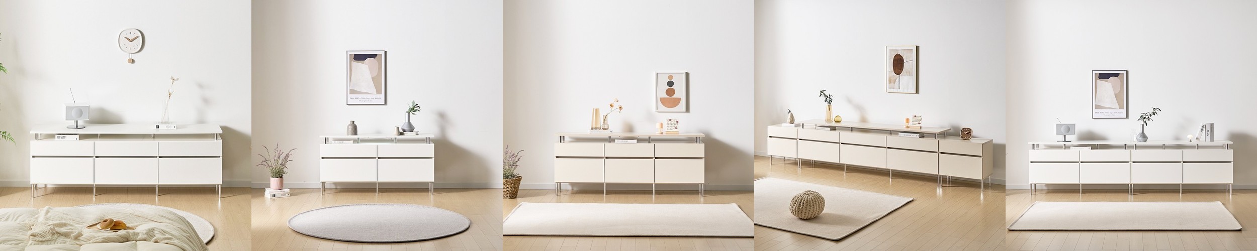 벨리에 베어 티비다이 높은거실장 모듈거실장 미드센츄리 1800