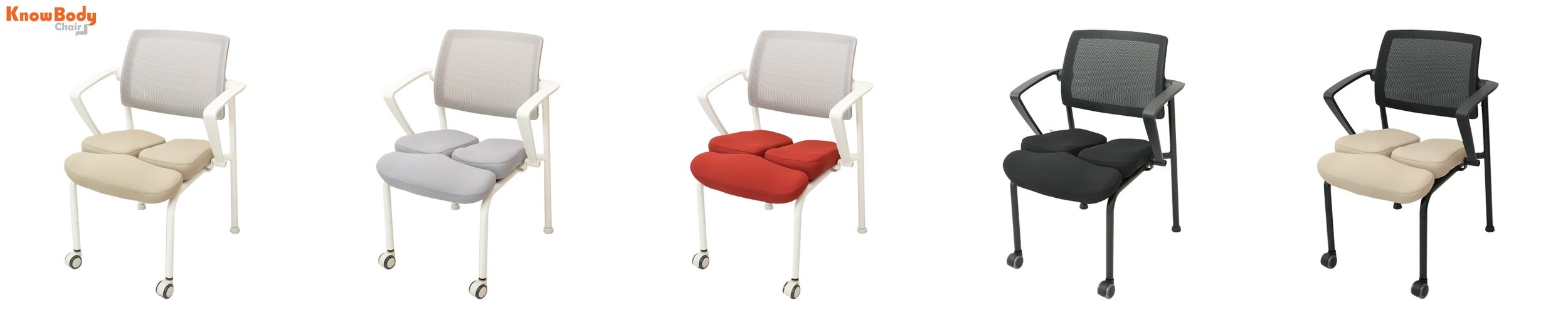 피치트렌디 S300 국산 사무용 의자 사무실 편한 컴퓨터 학생 책상 의자 화이트-그레이