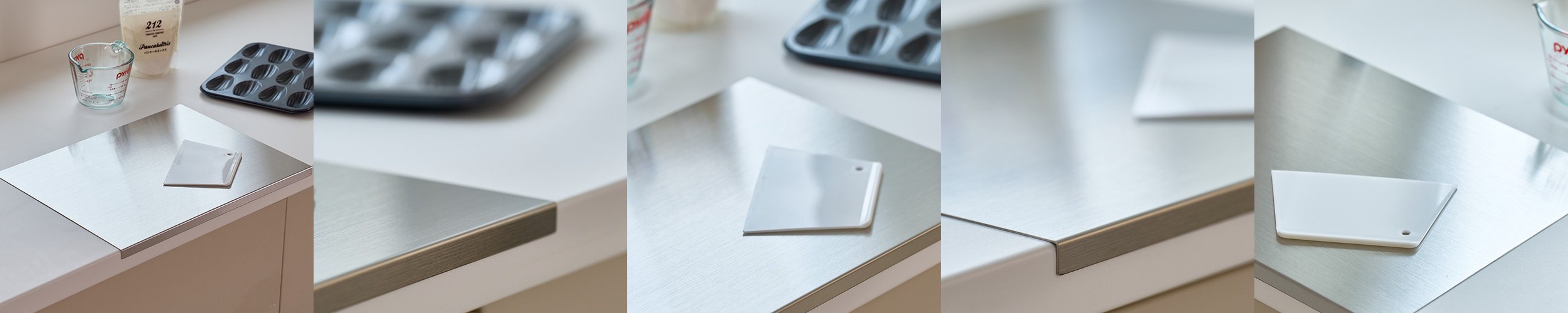 도블레 프리미어 칼집 안나는 도마 3종 선물세트(L+M+S) & 도마거치대