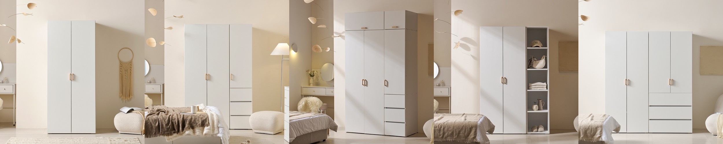 스토리빙 정사각 파스텔 두루마리 티슈 휴지 케이스 화이트