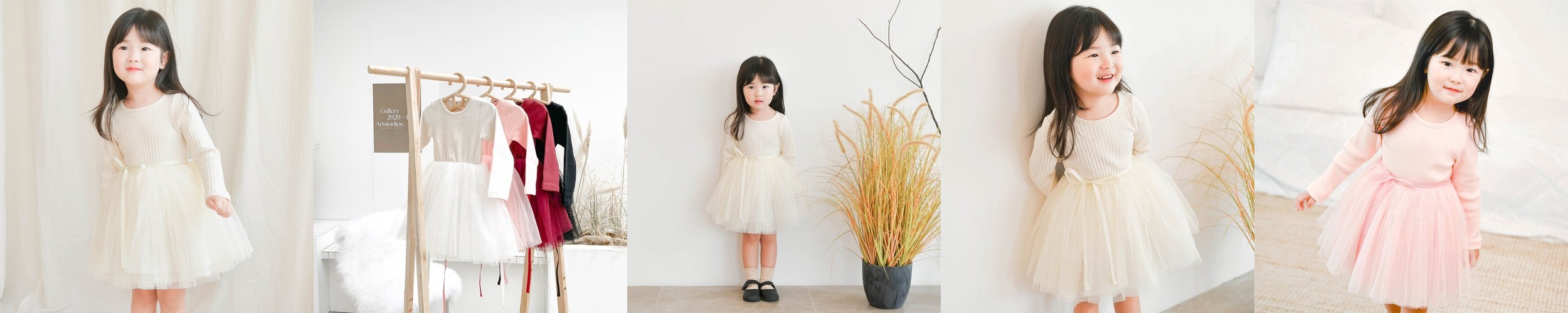 빌리 블랑드 반팔 원피스 크림(12m~4y)