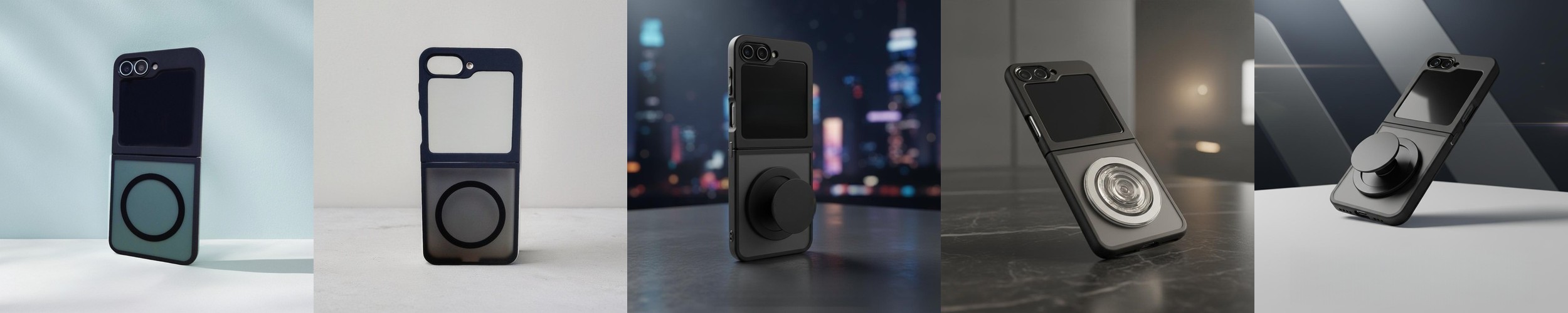 제로텐 맥세이프 케이스 제로핏 아머 마그네틱 블랙, 갤럭시Z 플립6