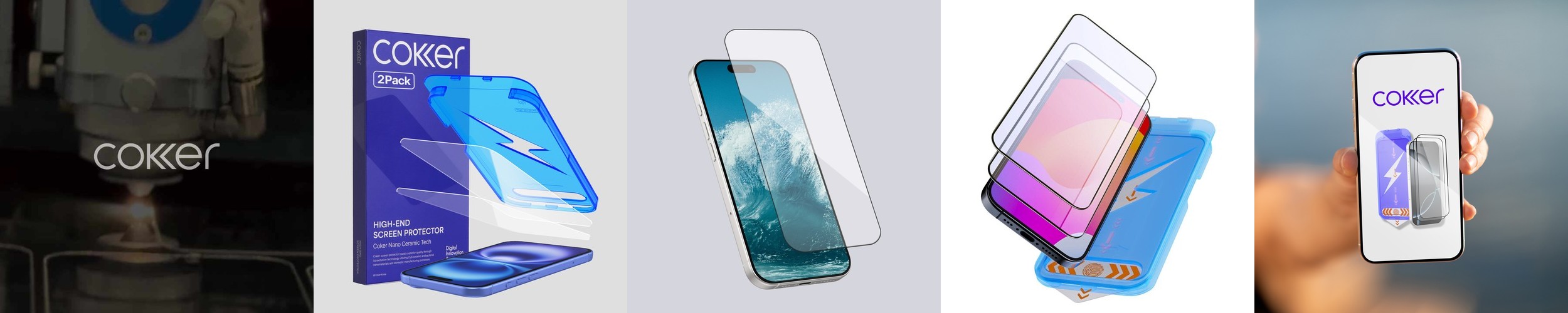 [내일배송] 코커 종이질감 아이폰 액정 보호필름 아이폰16 프로 맥스, 2매입