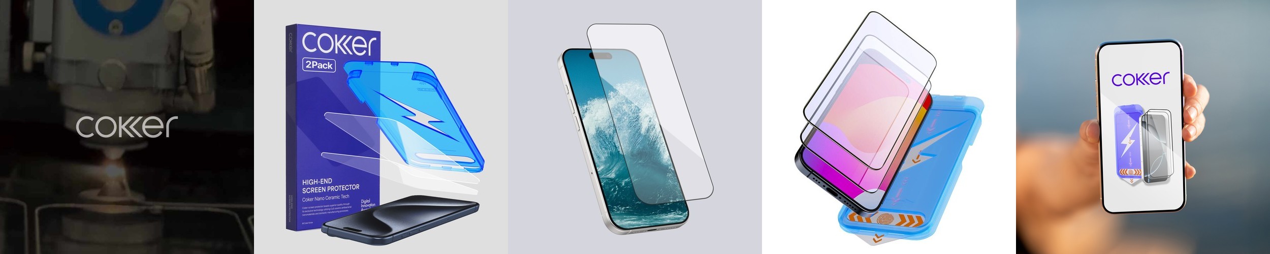 [내일배송] 코커 종이질감 아이폰 액정 보호필름 아이폰16 프로 맥스, 2매입