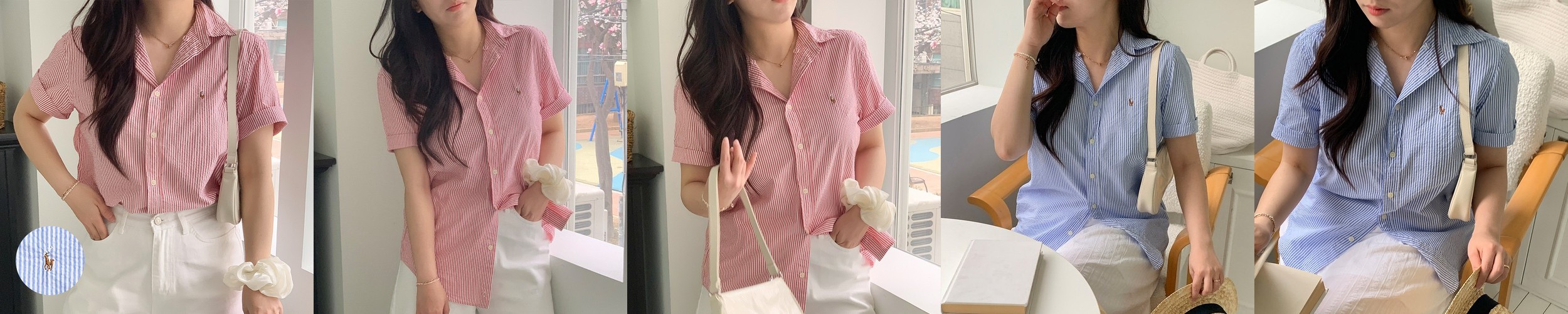 체크 시어서커 원단 리플 냉감 지지미 여름 천 대폭 크로스체크 8종 716