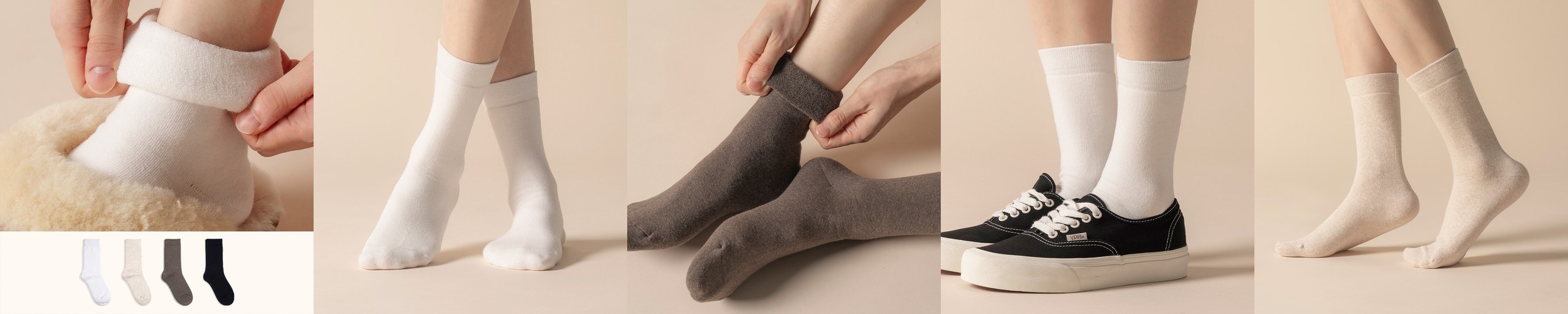 무릎길이 판타롱스타킹 니삭스 무릎스타킹 20D 150D 180D 기모 5켤레세트 겨울