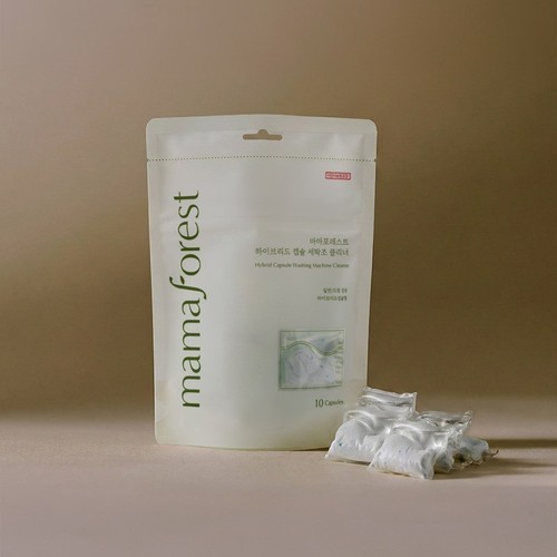 마마포레스트 하이브리드 캡슐 고농축 드럼 통돌이 세탁조 클리너 10개입, 1개