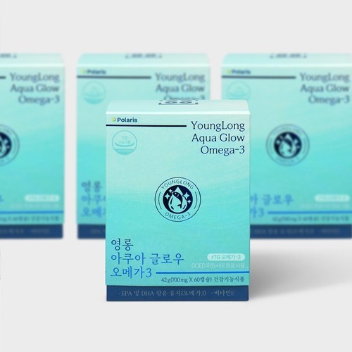 [2개월분] rTG알티지오메가3 1박스 60캡슐 1000mg 비타민D3 식물성캡슐 순수식품