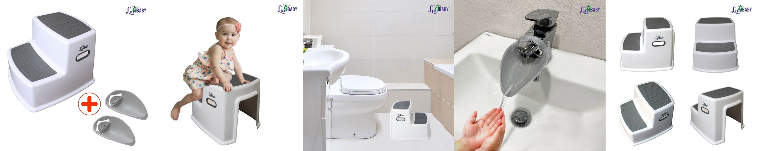 아기 유아 논슬립 디딤대 2단 세면대 화장실 계단 발판
