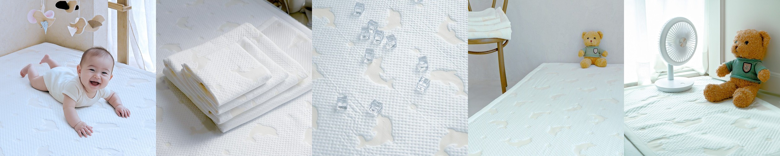 롤베이비 시원한 여름 아기원형러그 유아 쿨 태열 원형러그 분리형 충전재1개포함 바닐라