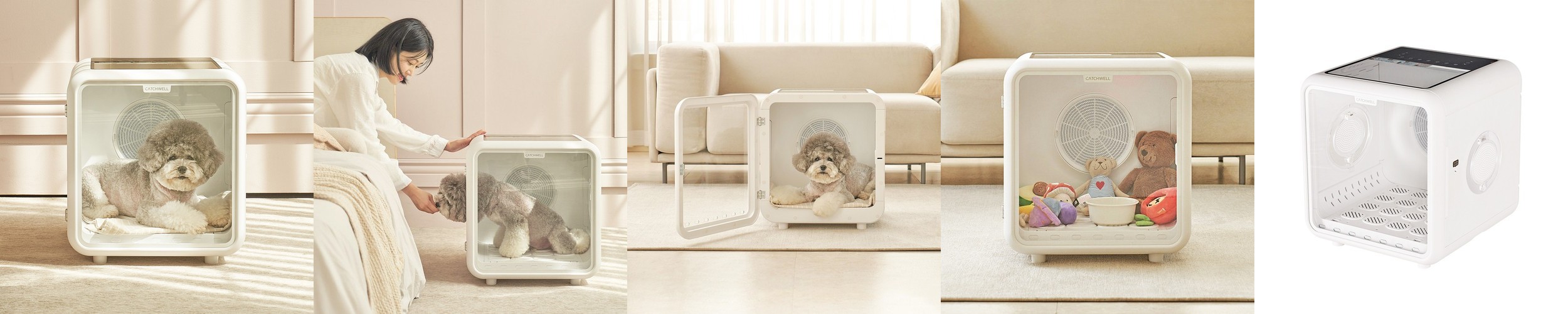 PetMalii M10 우드 강아지 고양이 펫드라이룸