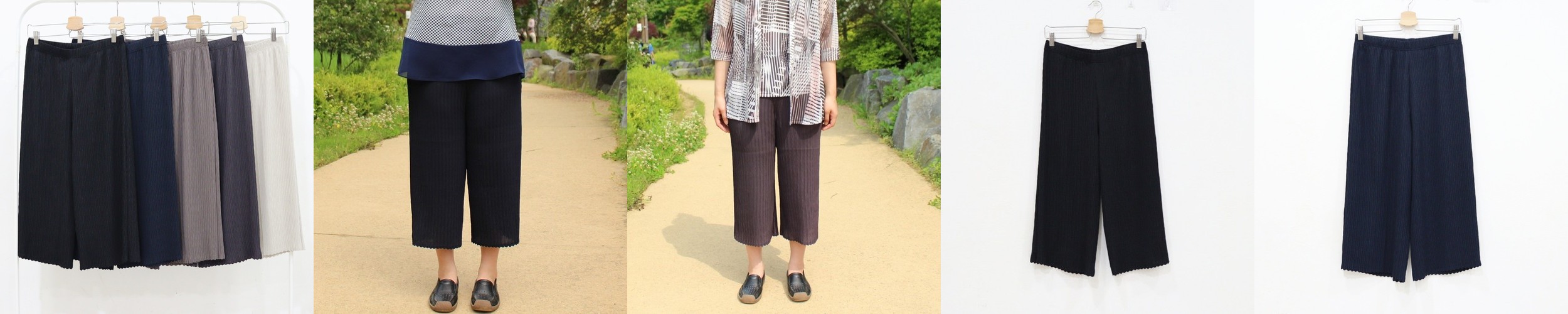 시원한 여자 여름 밴딩 반바지 8컬러 팬츠 데일리룩 원데이핏 ONeday fit