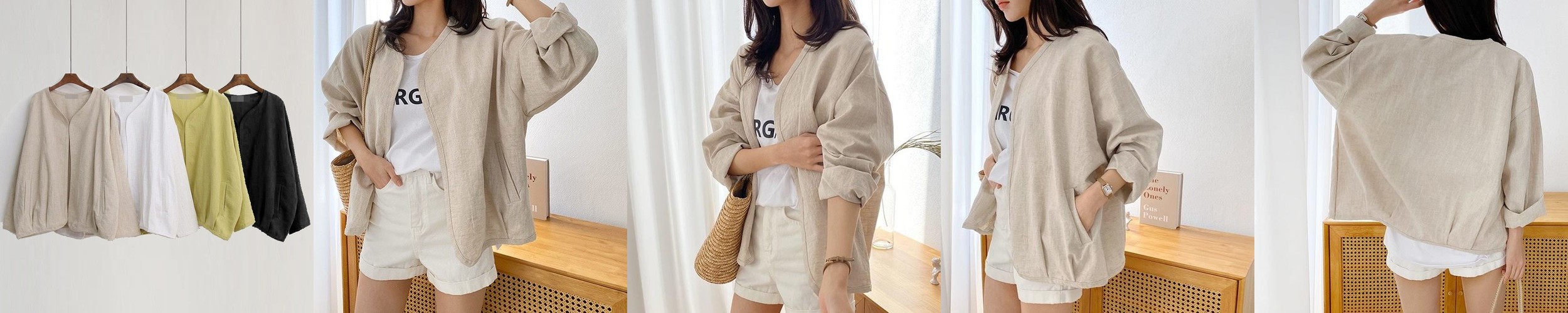 [로보] 이태리 셔링 블루종 재킷 GJK22B006