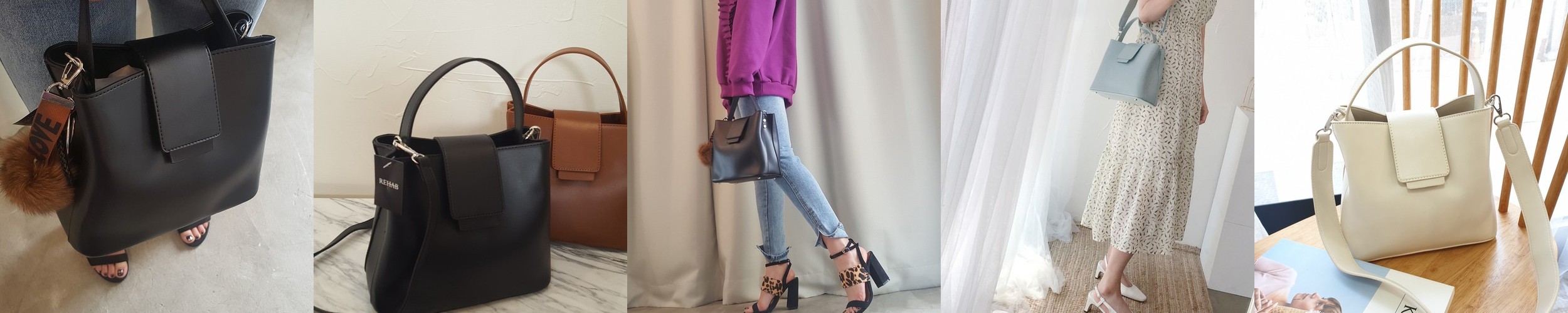 리햅 BEST 빅사이즈 숄더백 보부상 가방 러쉬-지퍼블랙