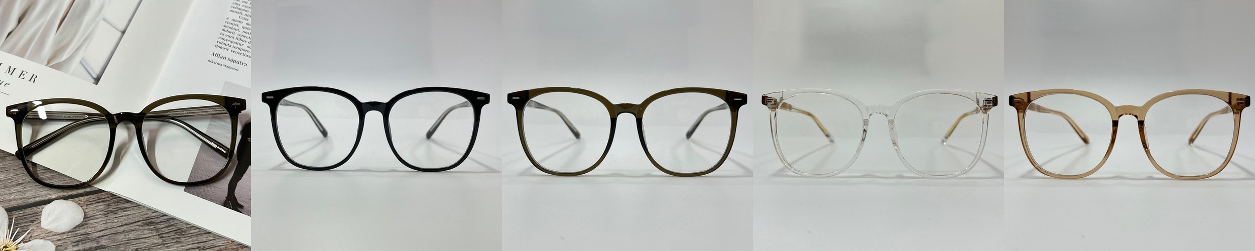 아키하루 9088 티타늄 사각 호피 뿔테 남자 여자 블루라이트차단 시력보호 패션 안경