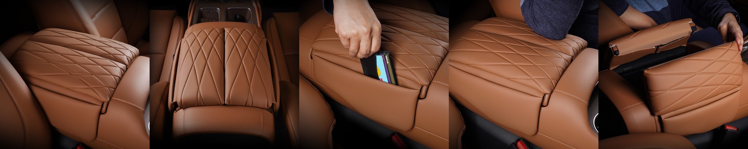 모델Y 주니퍼 테슬라 모델3 하이랜드 콘솔커버 자동차 팔걸이 콘솔쿠션 블랙