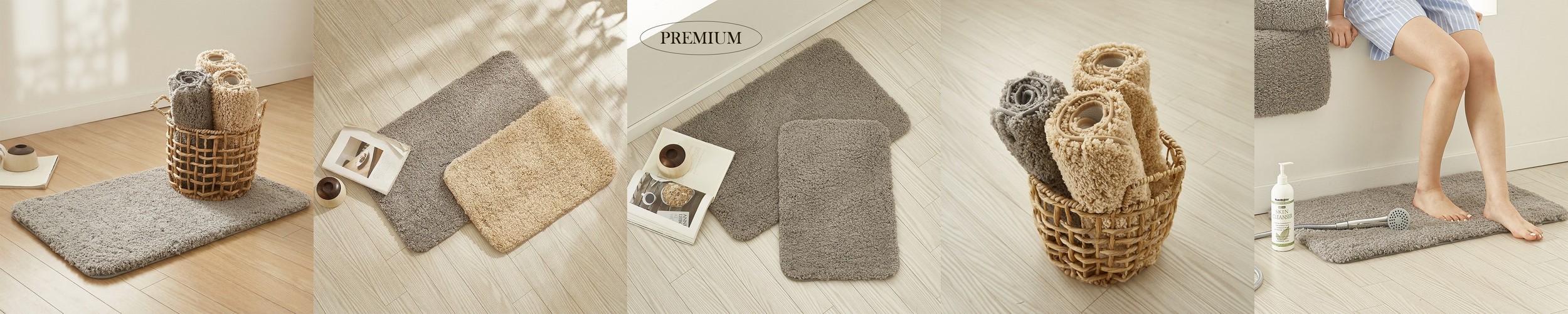 국내생산 양면 PVC 주방매트 욕실 겸용 다용도 논슬립 발매트 베이직 헤링본, XL(180x44cm)