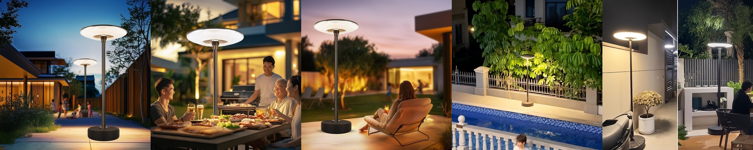 고란 LED 태양광정원등 가로등 전등 야외조명등 경관 태양열조명 수목 잔디등 90개 전구