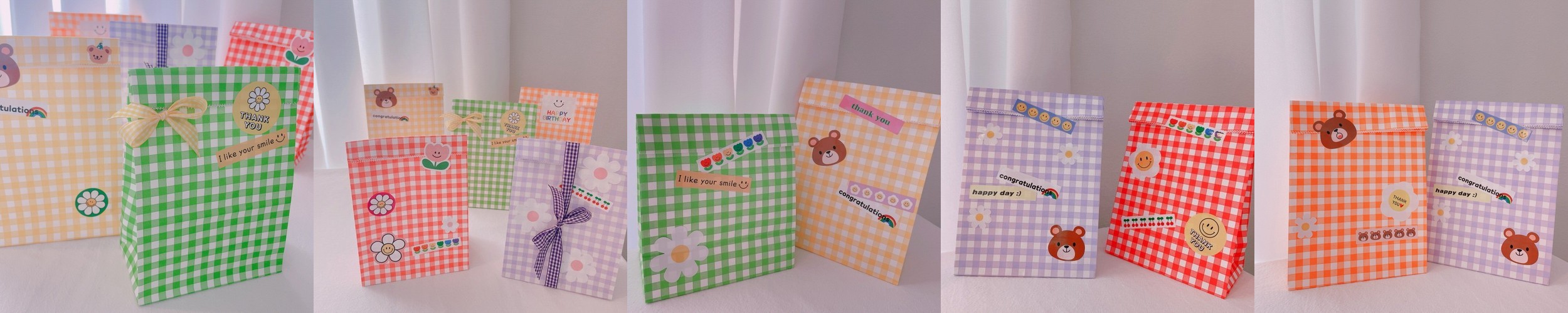 무지개 포장끈 1롤 도시락 답례품 선물 포장 레인보우 리본 끈