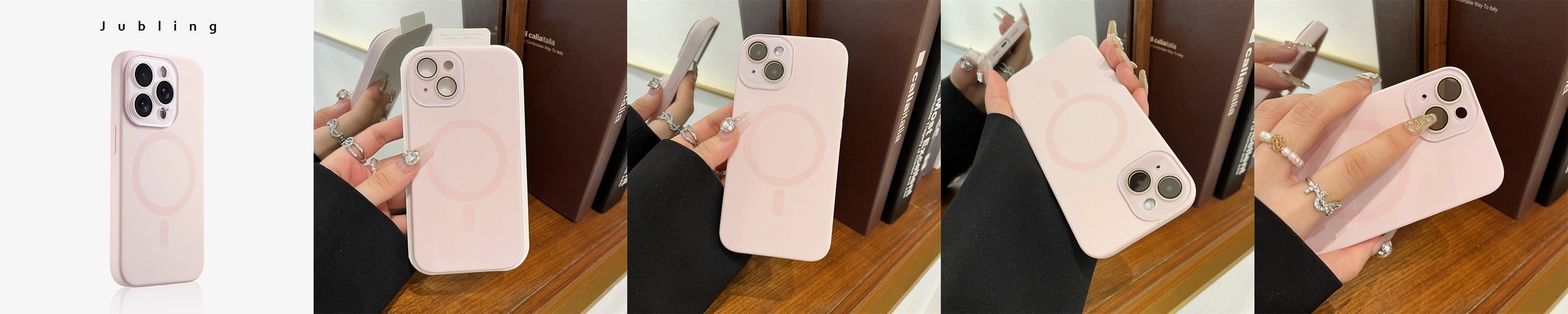 애플 정품 아이폰12 미니 케이스 맥세이프 가죽 케이스 발틱블루