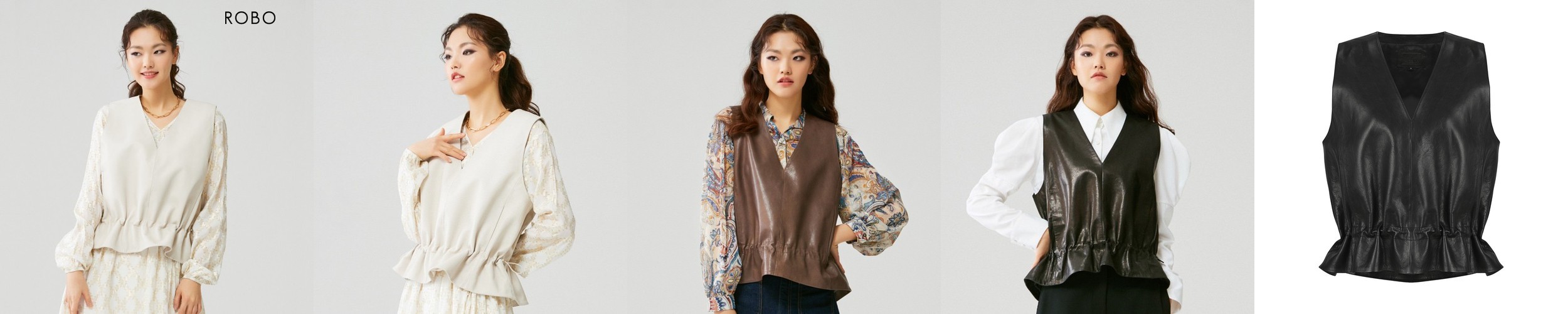 [로보] 스페인 리버시블 넥벨트 무스탕 코트 SSC23C097