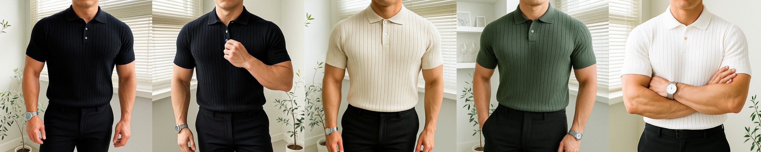 모두스비벤디 니트 3종세트 워셔블 비스코스 카라넥 긴팔티