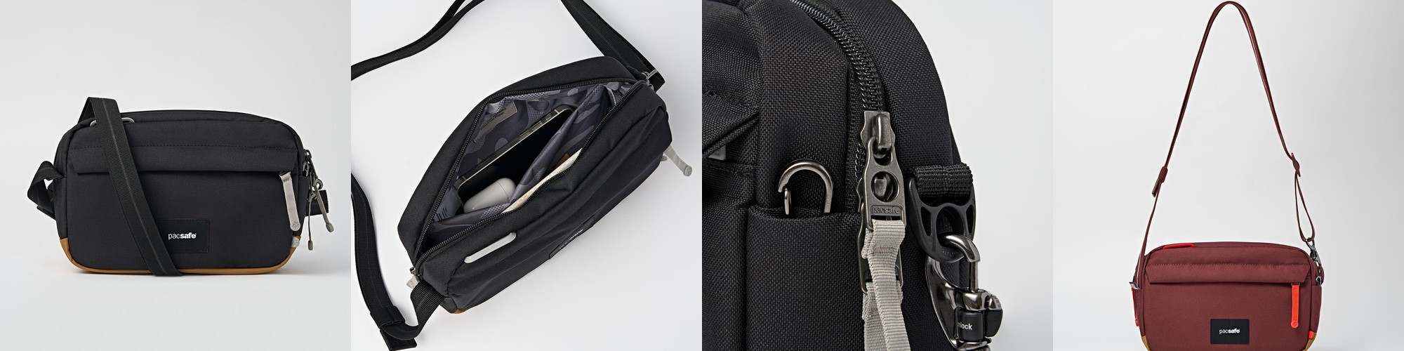 여성 나일론 반달 여행용 크로스백 가벼운 보부상 크로와상백 해외 여행 핸드폰 가방