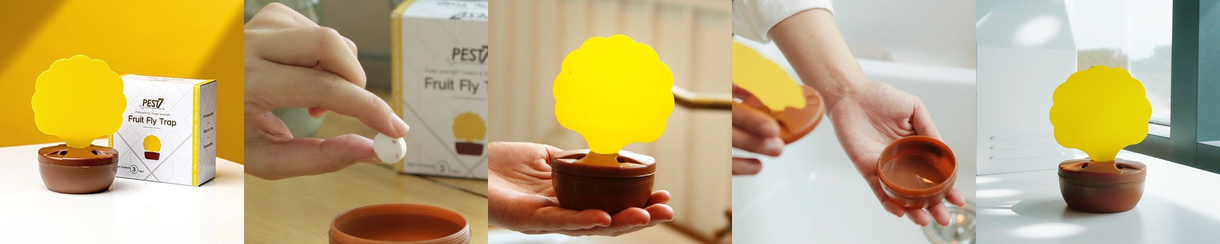 페스트세븐 화랑곡나방트랩 x 4 야광기능 쌀벌레 끈끈이