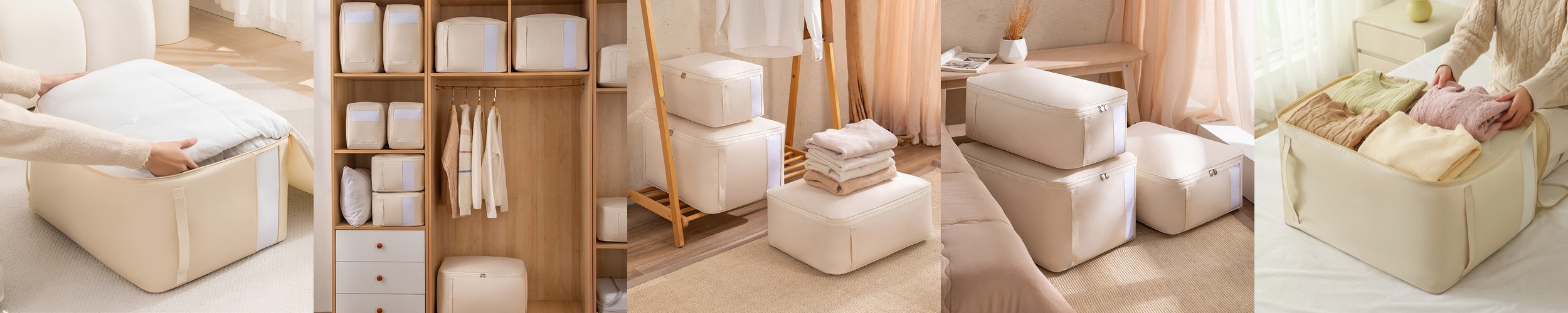 [단독] 침대밑수납 언더베드리빙박스 패브릭수납함 이불보관함 보관팩 이불정리함 30L