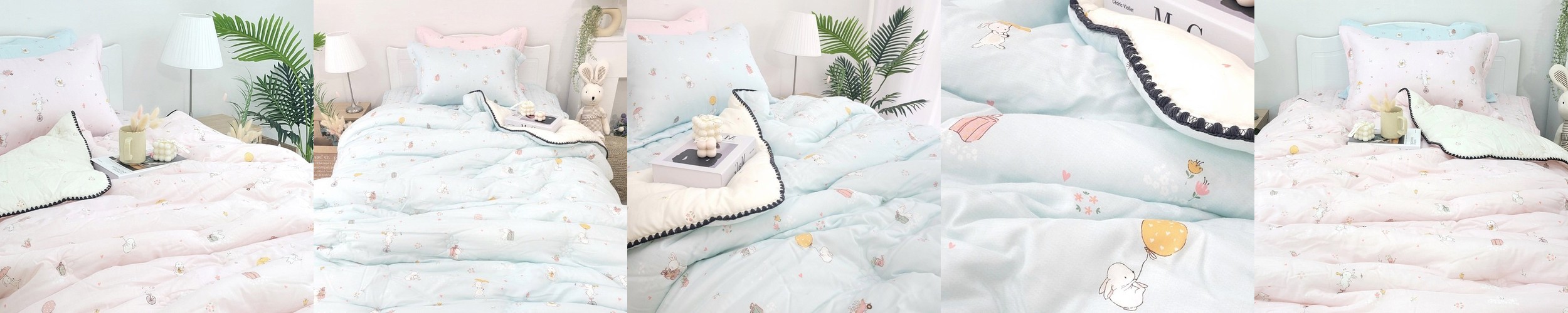 올포홈 구름 모달 아기 차렵이불 신생아 낮잠이불 키즈 겨울 담요 사계절 간절기