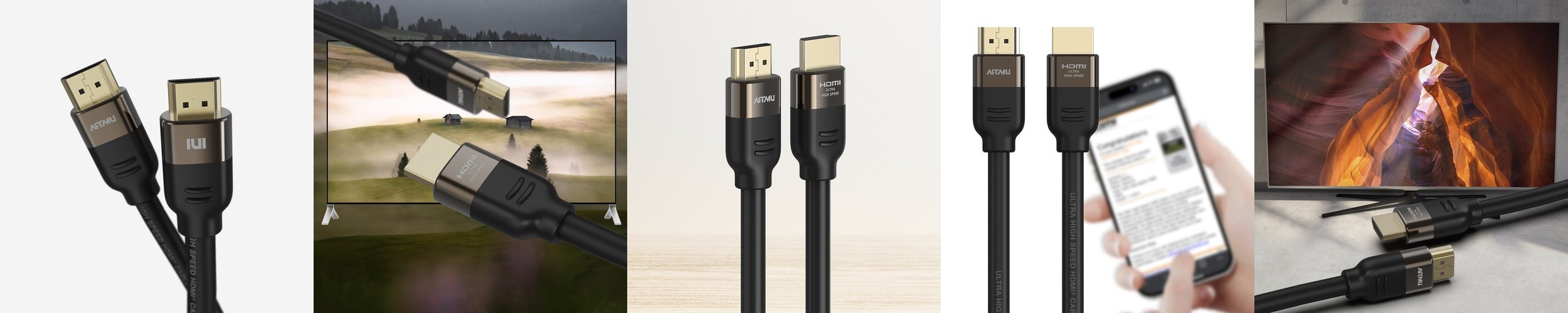 ULTRA HIGH SPEED HDMI 2.1 인증 케이블 NOBLE 2m, 1개