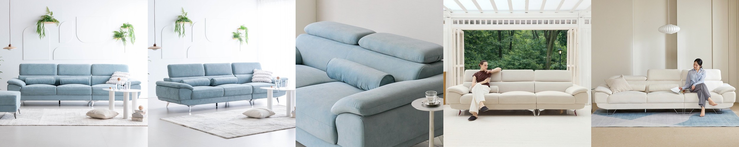 [행사] 케이하우스홀드 클라우드 에스 2인 패브릭 소파 모듈 구름 조약돌 쇼파