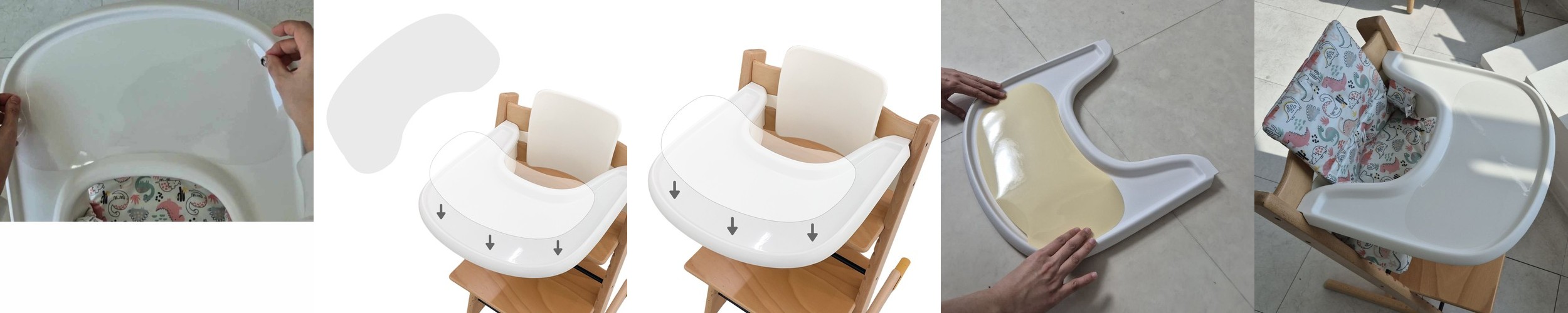 도노도노 맘마존 아기 이유식의자 하이체어+쿠션 세트