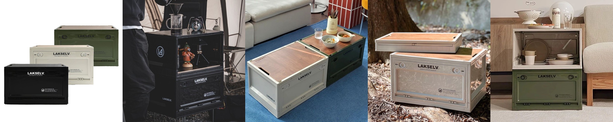 카고컨테이너 캠핑 오픈형 폴딩박스 세트 테이블 다용도 수납 멀티상자 접이식 트렁크 정리함