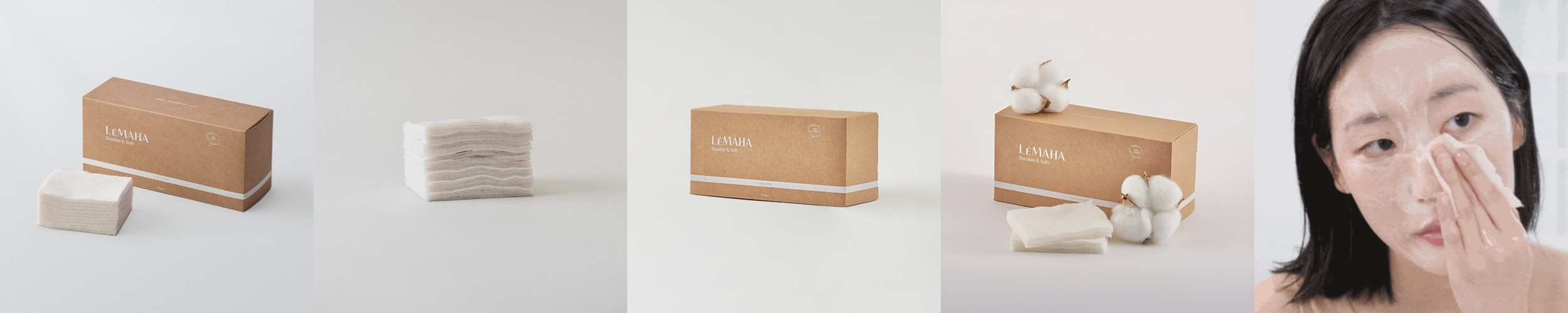 화이트래빗 순면100% 티슈형 화장솜 플레인/홀타입 (100매) 스킨팩 닦토 아기 국산