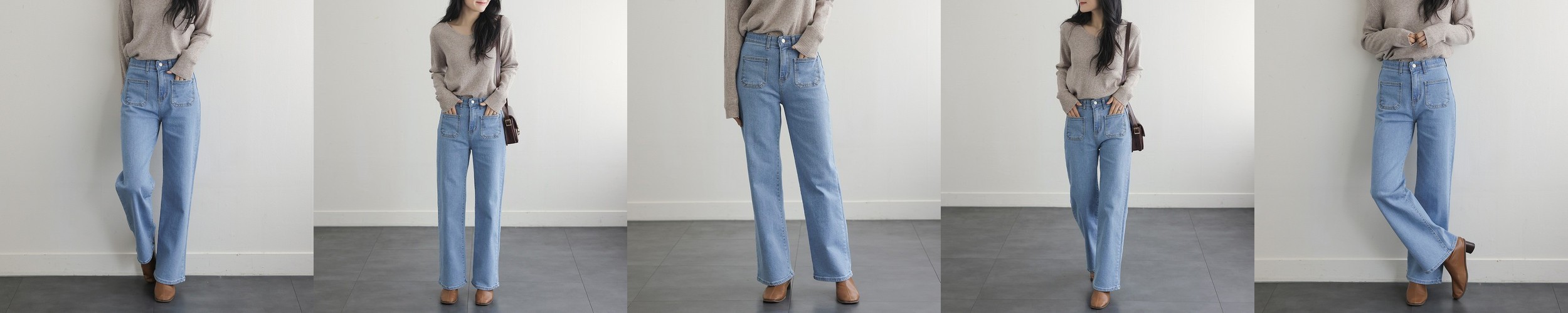 남여공용 카고 밴딩 와이드 팬츠 원데이핏 ONeday fit