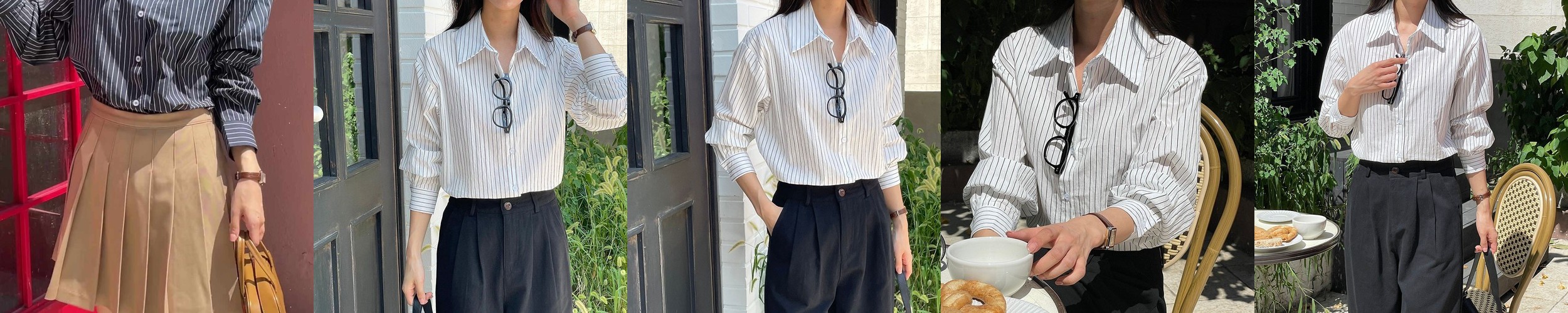 고급 리본 스트링 핀턱 셔링 레이스 프릴 라운드 블라우스 여성 봄 블라우스 화이트 블랙