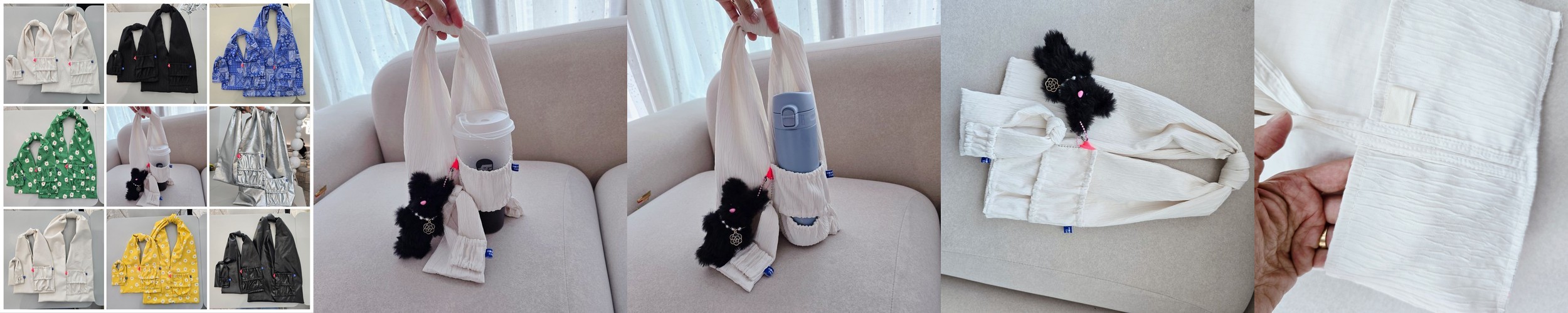 미니 스마일 손가방 에코백 가방