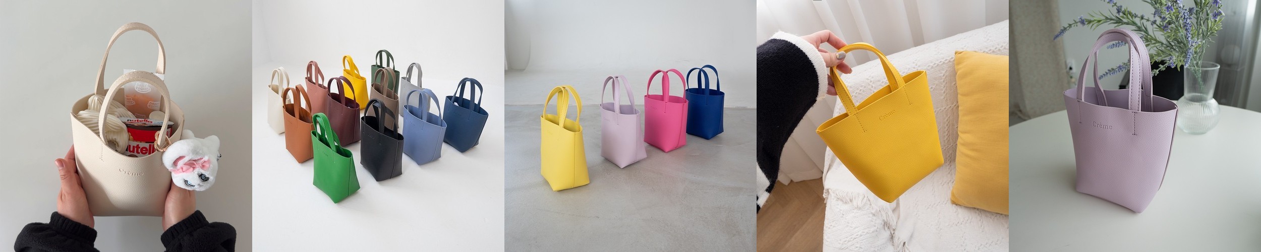 미니 스마일 손가방 에코백 가방