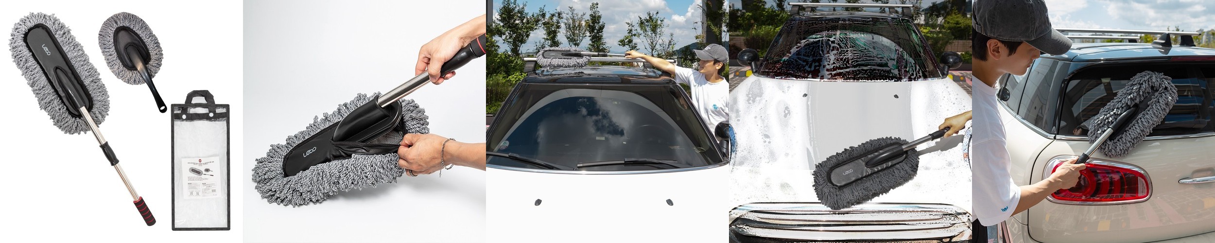 PDG 다양한 브랜드 호환 가능 리필 일회용 길이조절 먼지흡착 정전기 먼지털이