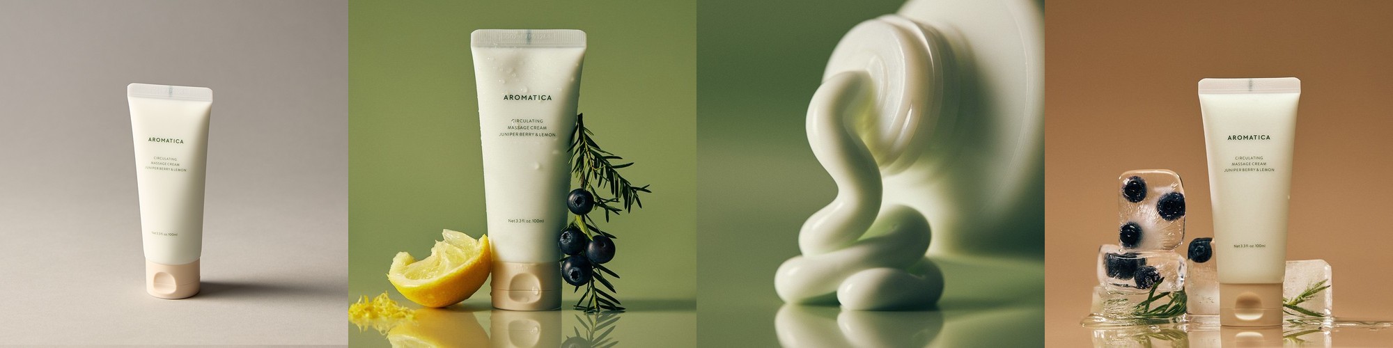 아로마티카 서큘레이팅 마사지크림 100ML & 바디오일 100ML 2종 세트 다리붓기 셀룰라이트