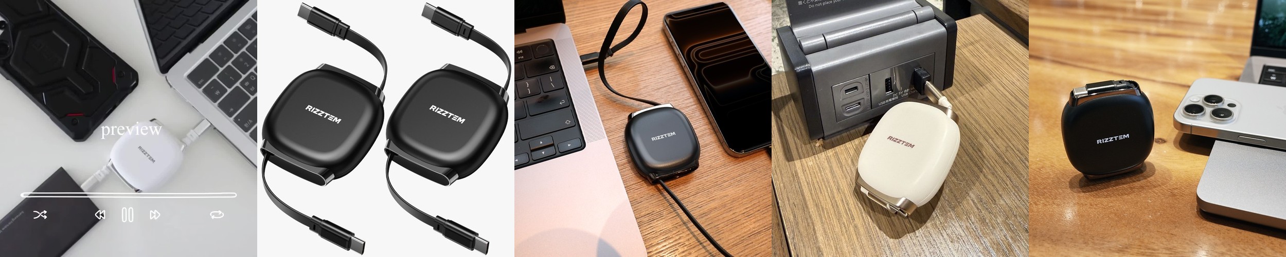 유그린 100W 직조 C to C타입 고속충전케이블 US316 2m, 1개