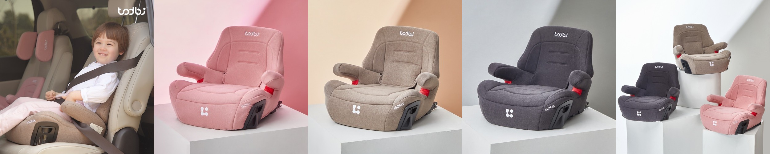 폴레드 레이서 휴대용 토들러 주니어 카시트 ISOFIX / 파우치 포함