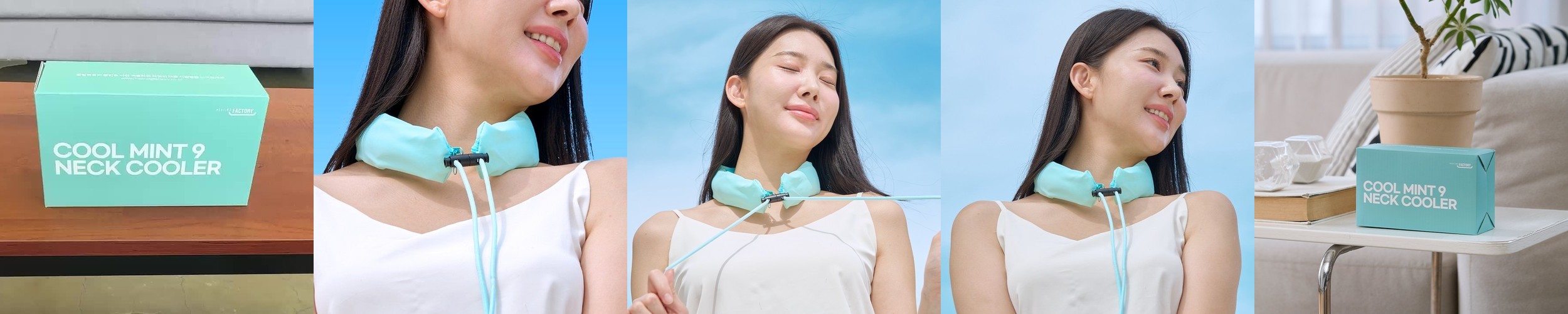 헤몬 1+1 쿨스카프 넥쿨러 아이스 넥밴드 얼음목걸이 넥쿨링튜브