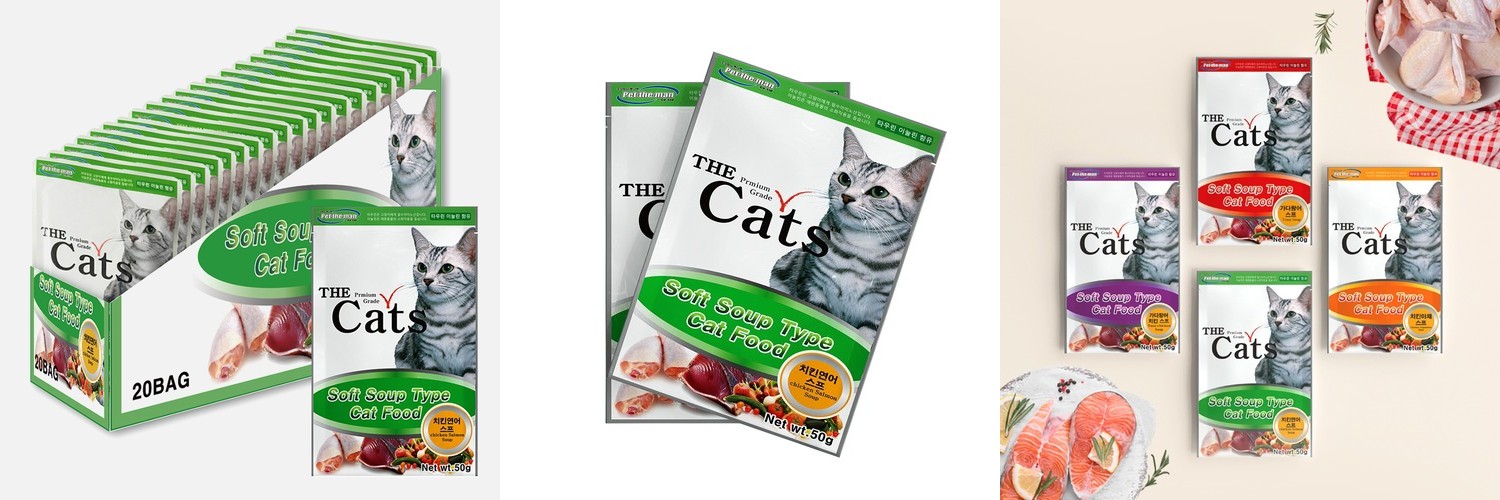 더캣츠 그대로 미니포켓 고양이 간식 연어, 40g, 1개