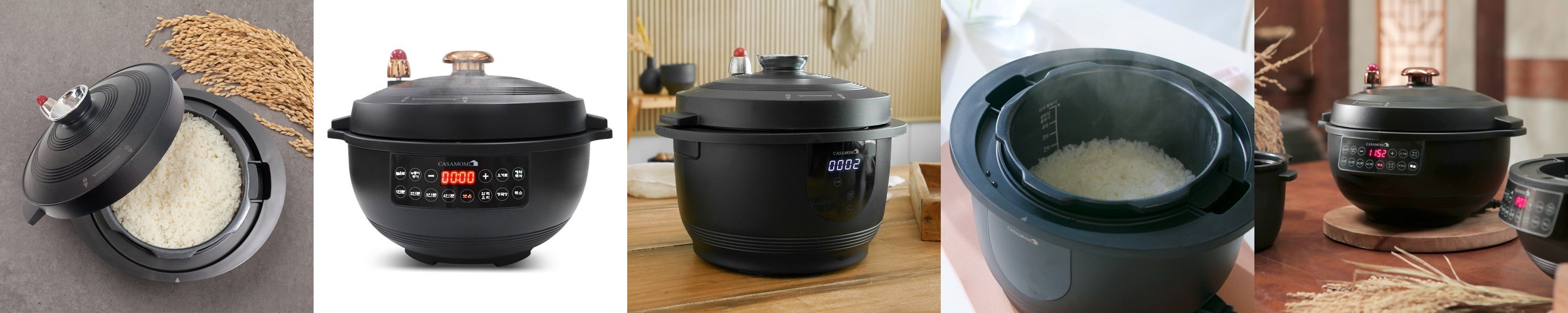 키친아트 전기냄비 가마솥 2단 만능 멀티쿠커 찜 전골