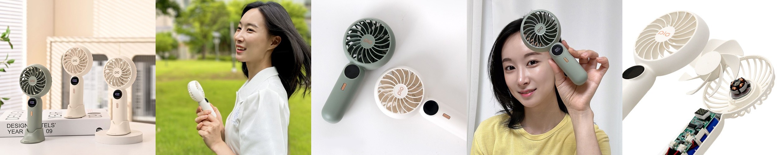 엑타코 X7000 (3세대/C-TYPE) 대용량 보조배터리 겸용 미니 휴대용선풍기 (크래들별매)