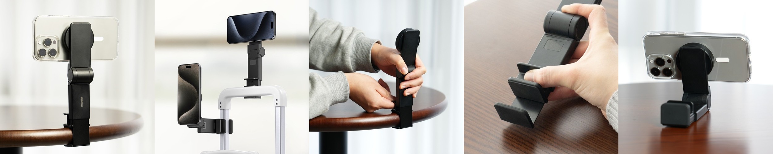 런닝머신 핸드폰 거치대 휴대폰 스탠드 자바라