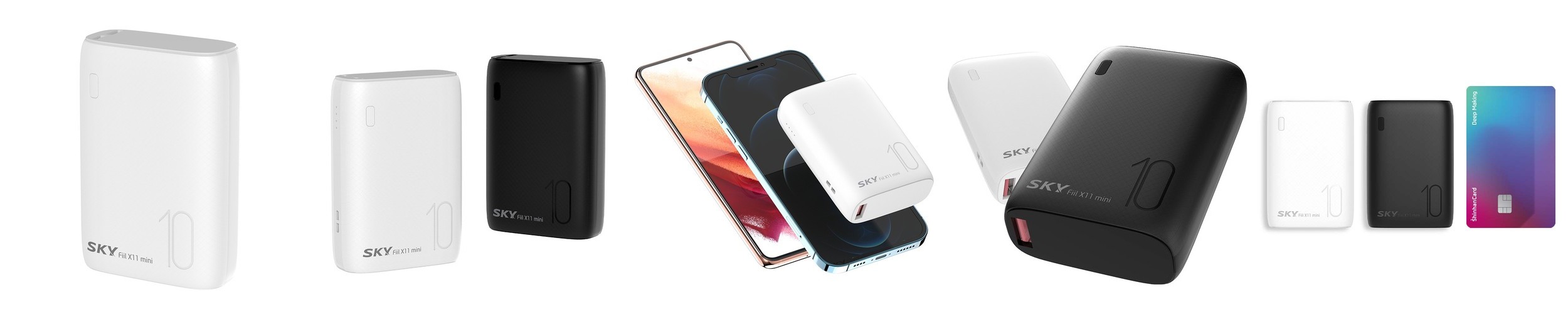 엑타코 X7000 (3세대/C-TYPE) 대용량 보조배터리 겸용 미니 휴대용선풍기 (크래들별매)