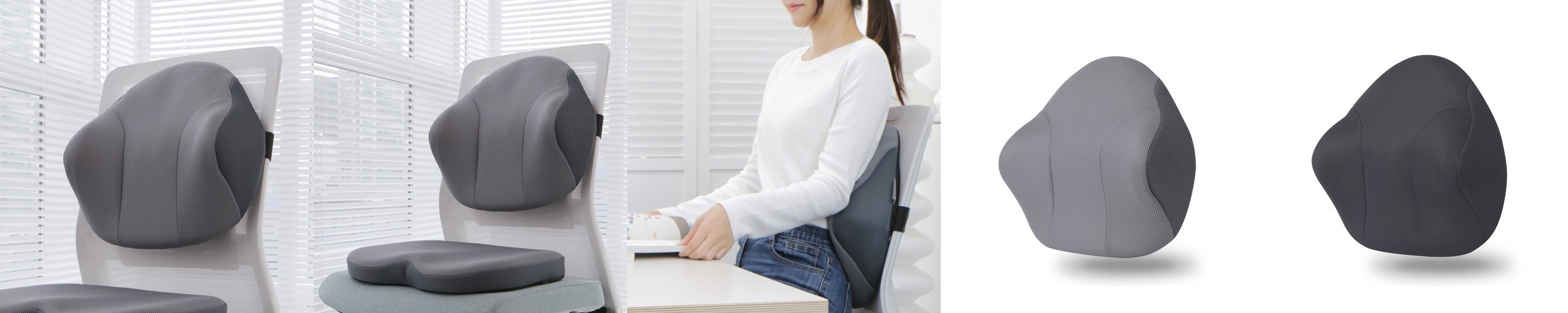 베네폼 더블유업 메모리폼 사무실 의자 등받이 허리쿠션